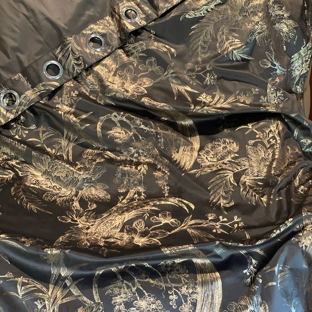Glamorous Velvety Dark Grey and Gold. 
Dark academia. Vintage style print.